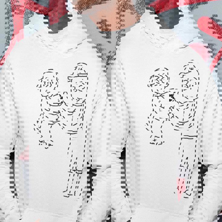 デコピンと大谷さん 手を繋ぐ パーカー 面白い贈り物