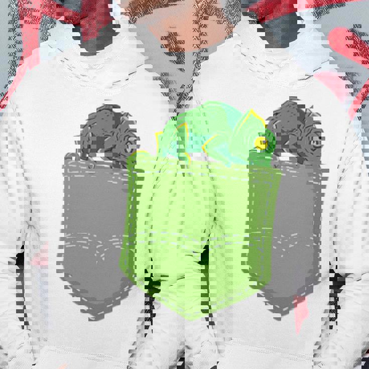 トロピカル アニマル トカゲ 爬虫類ラバー ポケット カメレオン パーカー 面白い贈り物