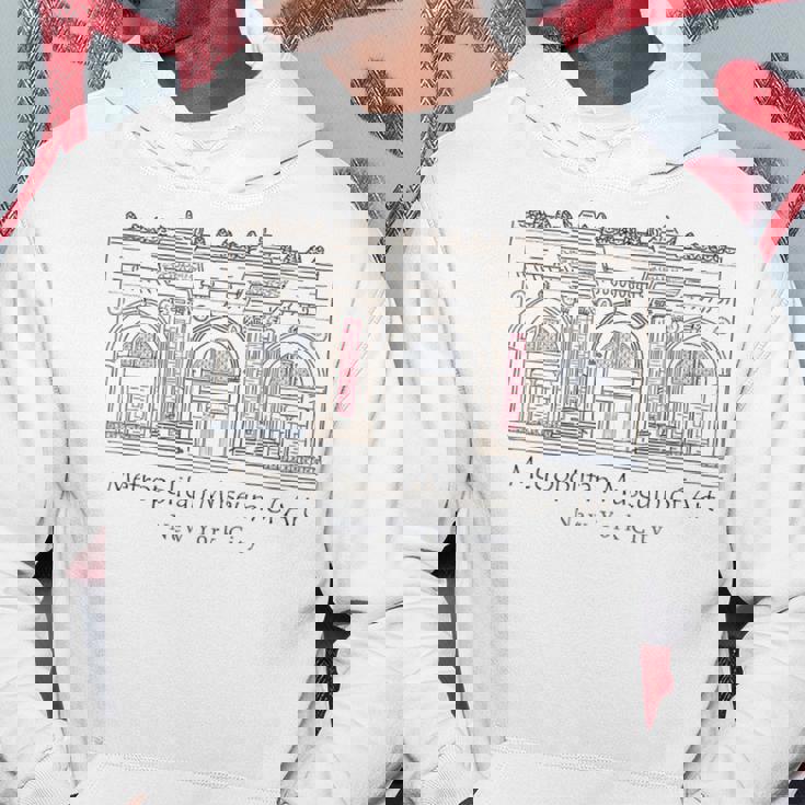 ニューヨーク、メトロポリタン美術館、アメリカ、手描き パーカー 面白い贈り物