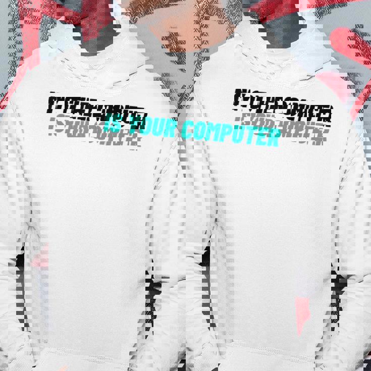 ノベルティ My Other Computer Is Your Computer レディース メンズ 皮肉 パーカー 面白い贈り物