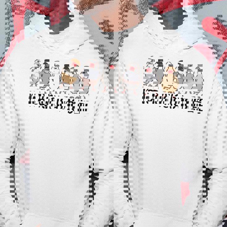 ノーブンチョウノーライフ 鳥好き 文鳥好き 文鳥の飼い主 おもしろ 可愛い ブンチョウ 文鳥 パーカー 面白い贈り物