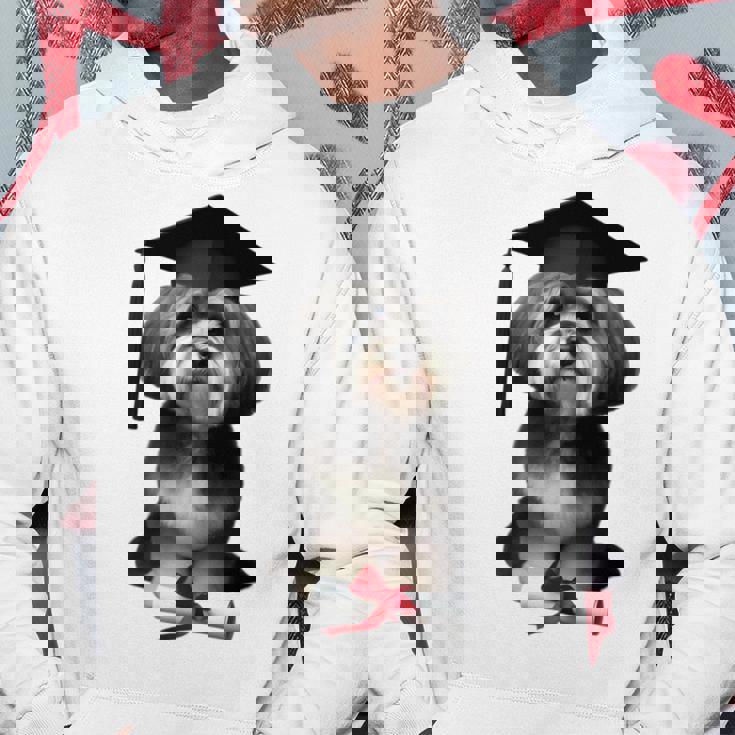 ハバニーズ犬 グラチュエーションキャップ トレーニング 学校 卒業生 オーナー 長袖tシャツ パーカー 面白い贈り物