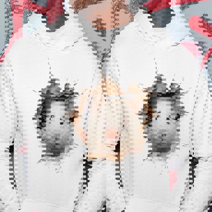 ハムスター アニマルプリント グラフィック ポートレート 顔 ハムスター パーカー 面白い贈り物