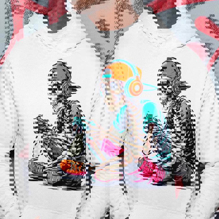 ハロウィン スケルトン ゲーマー おもしろい スケルトン コスチューム ビデオゲーム パーカー 面白い贈り物