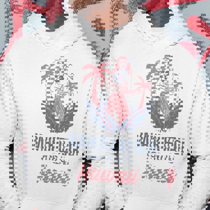 ハワイホノルルのワイキキビーチ パーカー 面白い贈り物