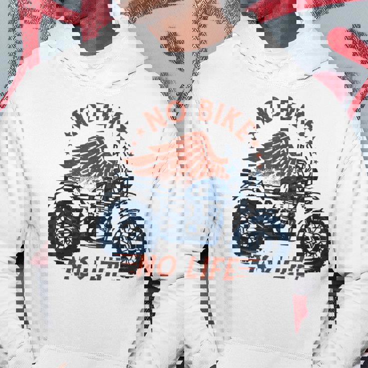 バイク 面白tシャツ No Bike No Life メンズ オートバイ モーターサイクル おもしろ ツーリング 服 パーカー 面白い贈り物