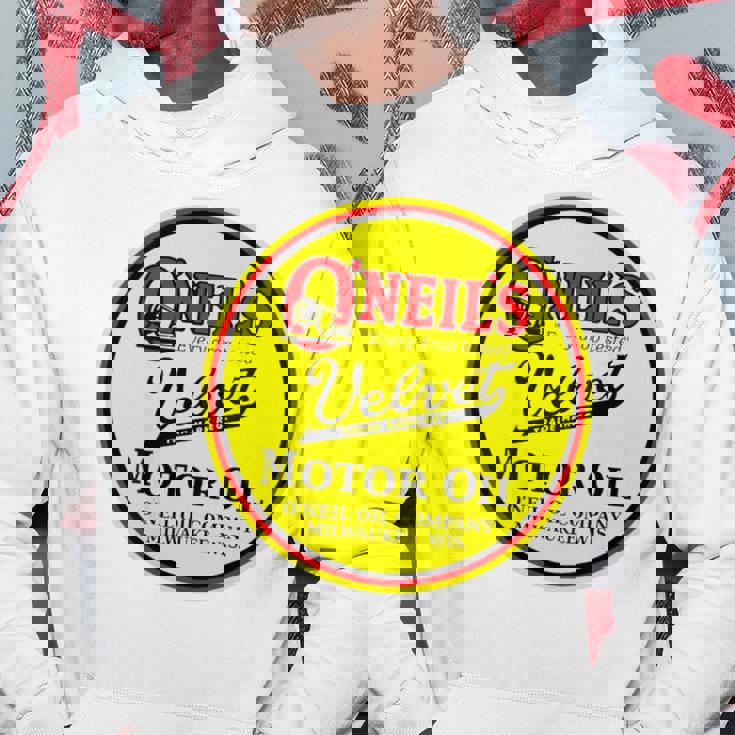 バックプリントのみ レトロ ヴィンテージ ガソリンスタンド オニールのモーターオイル パーカー 面白い贈り物