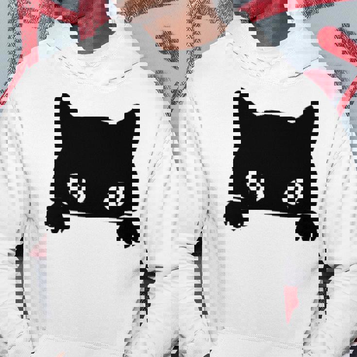 バッグの中に隠れているかわいい黒猫 猫好き 猫飼い 猫 ネコ ねこくろねこ好き 面白い サプライズ ギフト パーカー 面白い贈り物