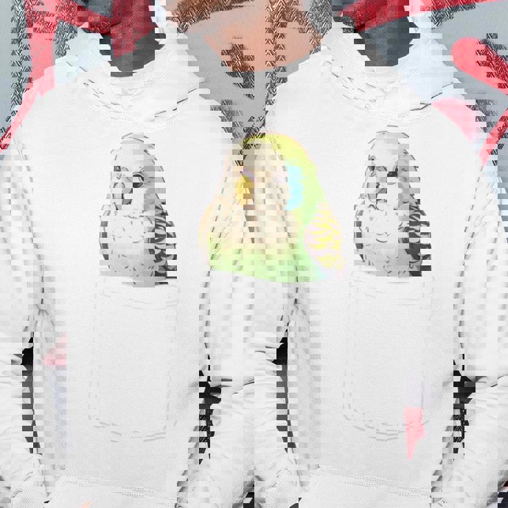 バッグの中のかわいいセキセイインコ、面白いセキセイインコ 長袖tシャツ パーカー 面白い贈り物