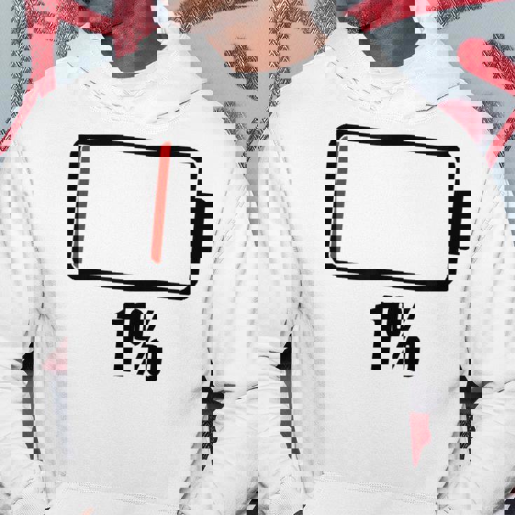 バッテリー1 1残り バッテリー切れtシャツバッテリー低 パーカー 面白い贈り物