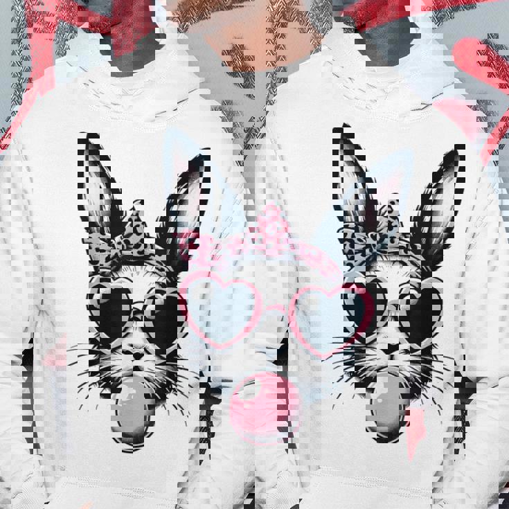 バニーフェイス サングラス付き イースターデー 男の子 男性 子供 パーカー 面白い贈り物