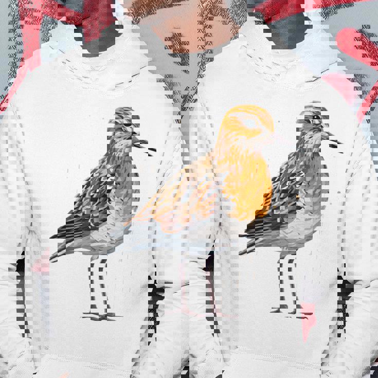 バフブレストのサンドパイパー幾何学模様のパッテンアート、かわいい鳥好き。 パーカー 面白い贈り物