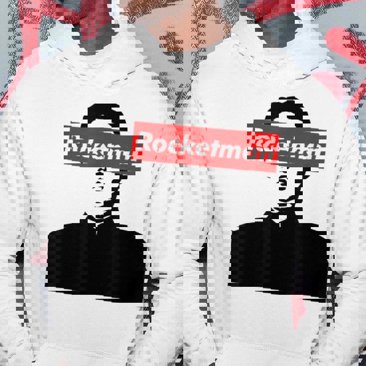 パロディ Kim Jung Un Rocketman ボックスロゴtシャツ パーカー 面白い贈り物