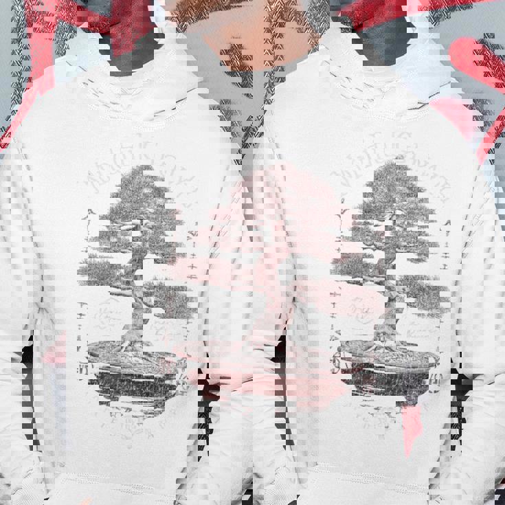 ヒップホップ アーバン ヴィンテージ エッジの効いた Y2k バックプリント ストリートウェア 盆栽 パーカー 面白い贈り物