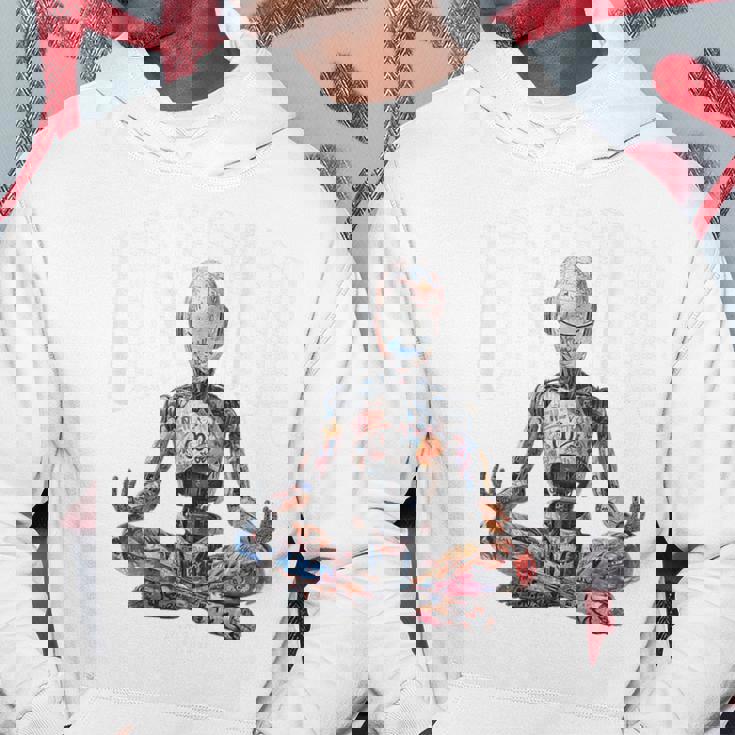 ヒップホップ ヴィンテージ エッジー アーバン Y2k Hip Hopバックプリント ストリートウェア ロボット パーカー 面白い贈り物