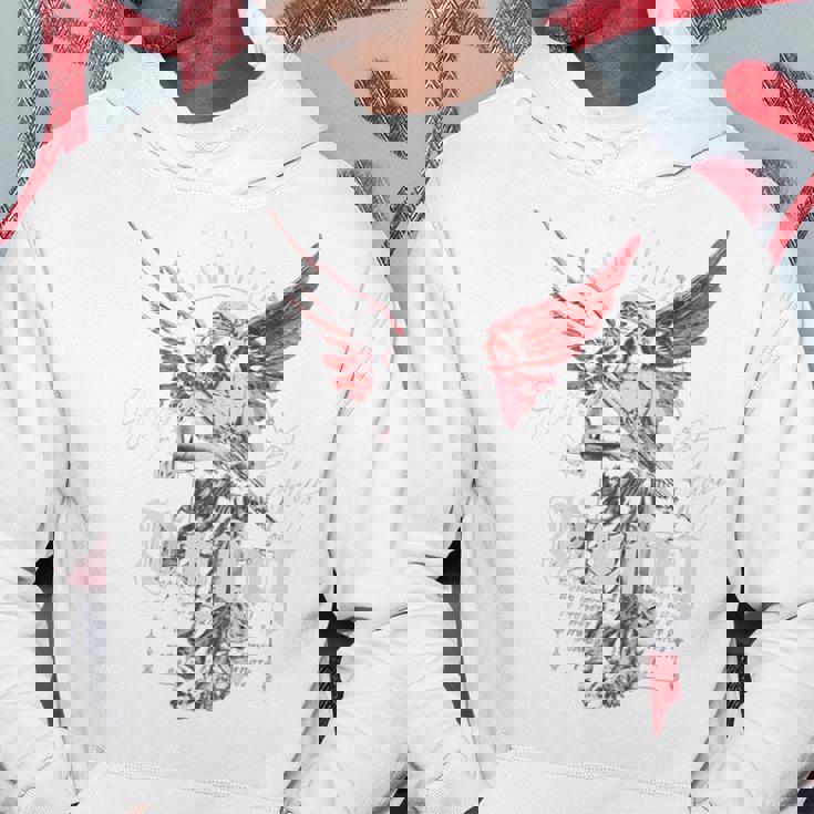 ヒップホップ ヴィンテージ エッジー アーバン Y2k バックプリント ストリートウェア エンジェル パーカー 面白い贈り物