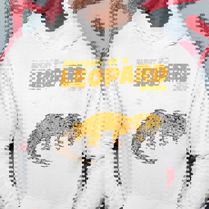 ヒョウ爬虫類ヤモリの解剖学 パーカー 面白い贈り物