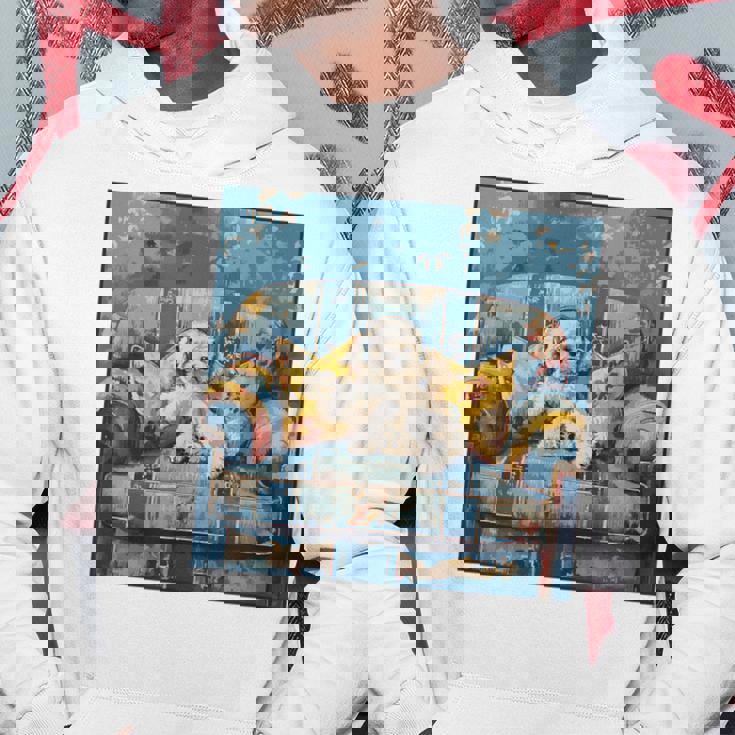 ビション・フリーゼ 音楽愛好家 絵画 犬 パーカー 面白い贈り物