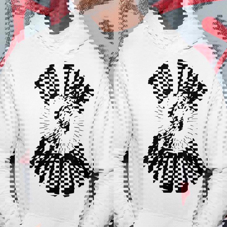 ビットコインから月へ、ビットコイン100k、ビットコイン暗号。 パーカー 面白い贈り物