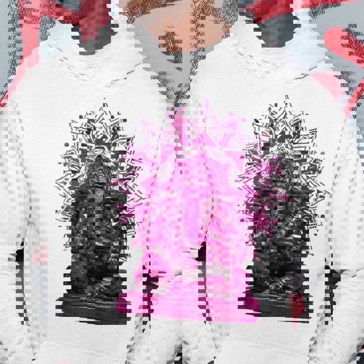 ピンク 象 ヒンドゥー教 ガネーシャ オーナメント パーカー 面白い贈り物