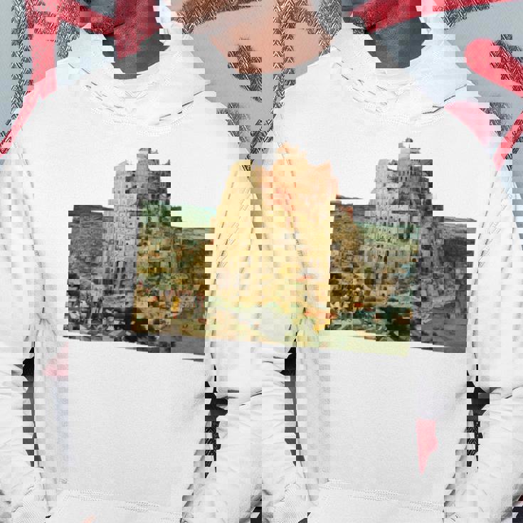 ピーテル・ブリューゲルによるバベルの塔 1563 長袖tシャツ パーカー 面白い贈り物