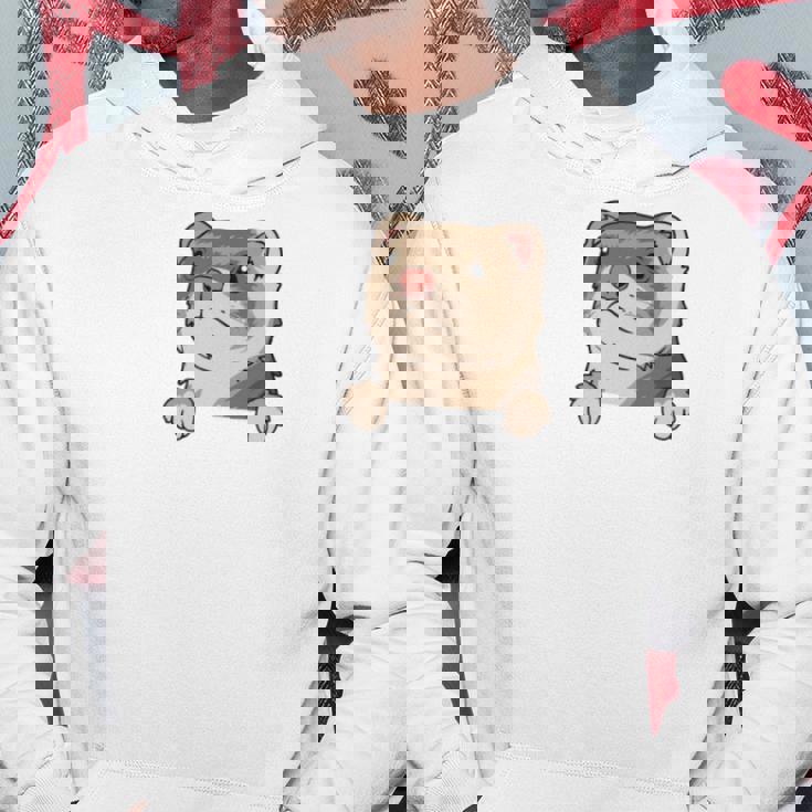 フェレット・イン・ア・ポケット ペット ファニー フェレット 長袖tシャツ パーカー 面白い贈り物