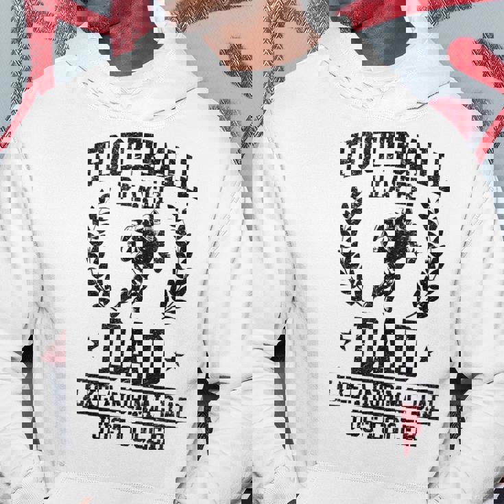 フットボール選手 お父さんみたいな 普通のお父さん ただクーラー パーカー 面白い贈り物