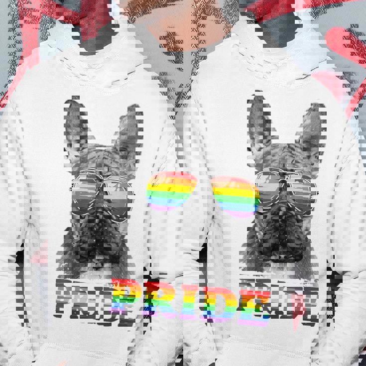 フレンチブルドッグ ゲイプライド Lgbt レインボーフラッグ サングラス Lgbtq パーカー 面白い贈り物