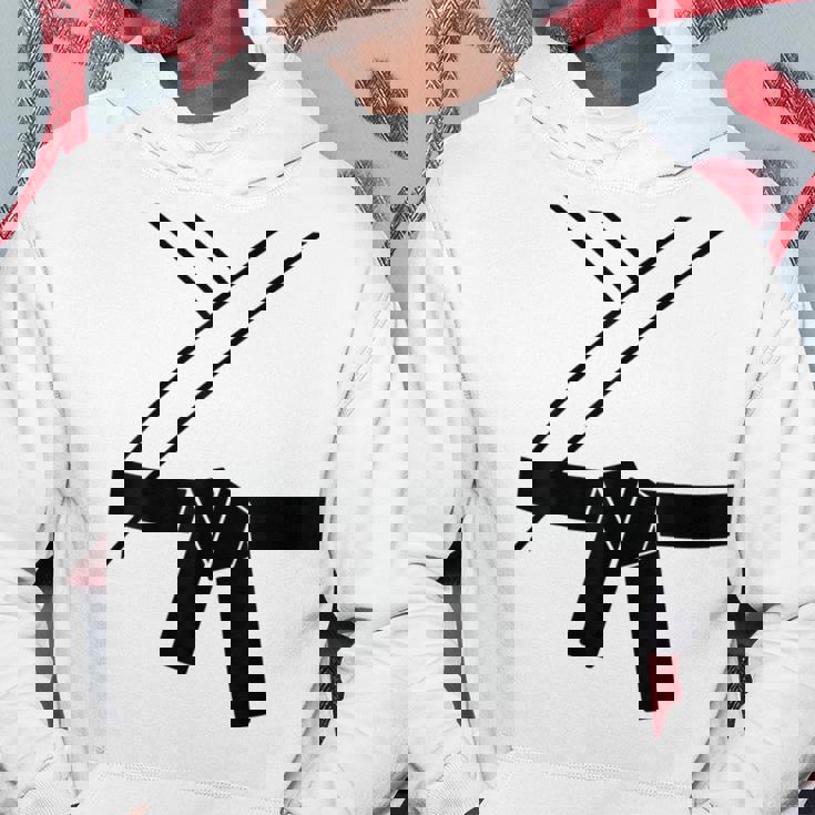 ブラックベルトコスチューム 空手着 柔道 テコンドー カンフー 武道 パーカー 面白い贈り物