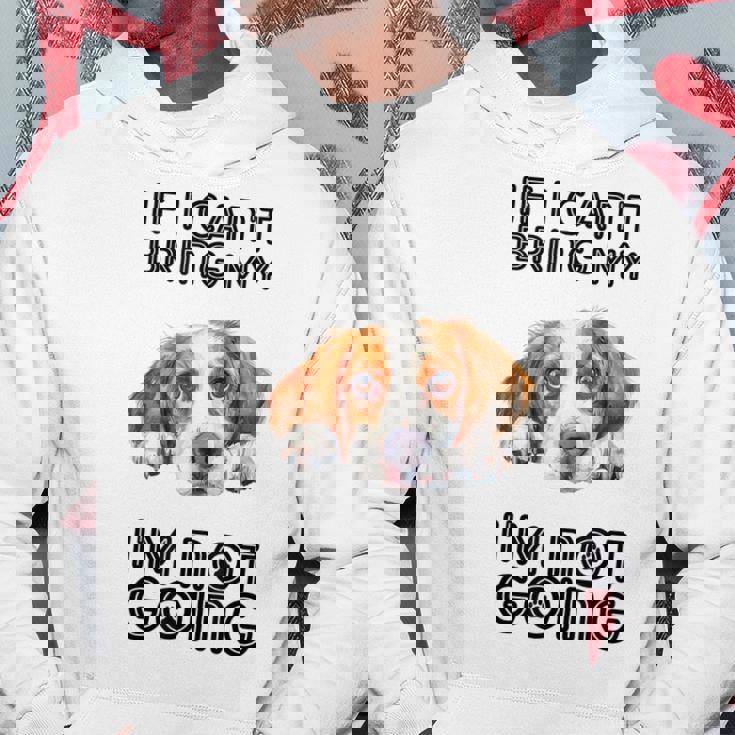 ブリタニー・スパニエル犬を連れて行けないなら行かない パーカー 面白い贈り物