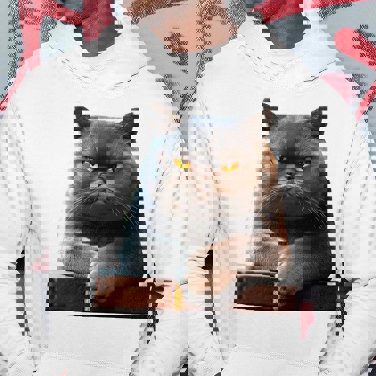 ブリティッシュショートヘア猫猫ママ猫ママかわいい猫 長袖tシャツ パーカー 面白い贈り物