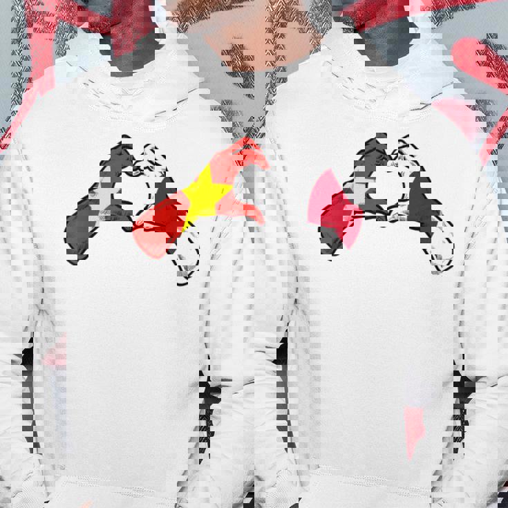 ベトナム日本国旗 ベトナムの日本のハート パーカー 面白い贈り物