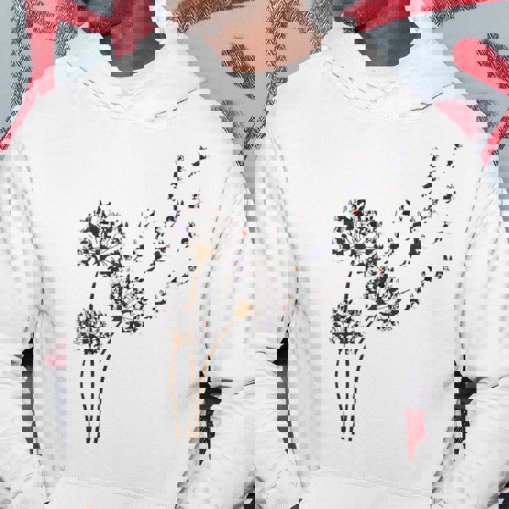 ボストンテリア フラワー フライ タンポポ 面白い 犬好き 犬 お父さん パーカー 面白い贈り物