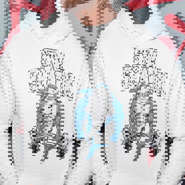 ボディビルダー サメの恋人 ジム フィットネス ワークアウト ボディービル パーカー 面白い贈り物