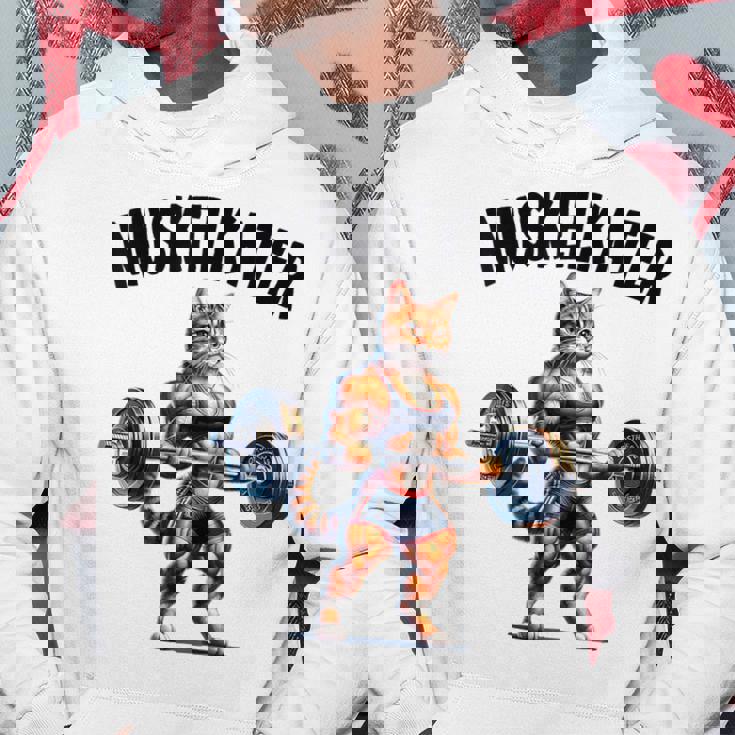 ボディービルダーのためのベアバーベルデザイン ボディービル パーカー 面白い贈り物