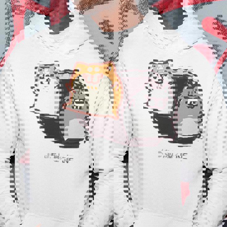 ボンレス犬とボンレス猫 参上 パーカー 面白い贈り物