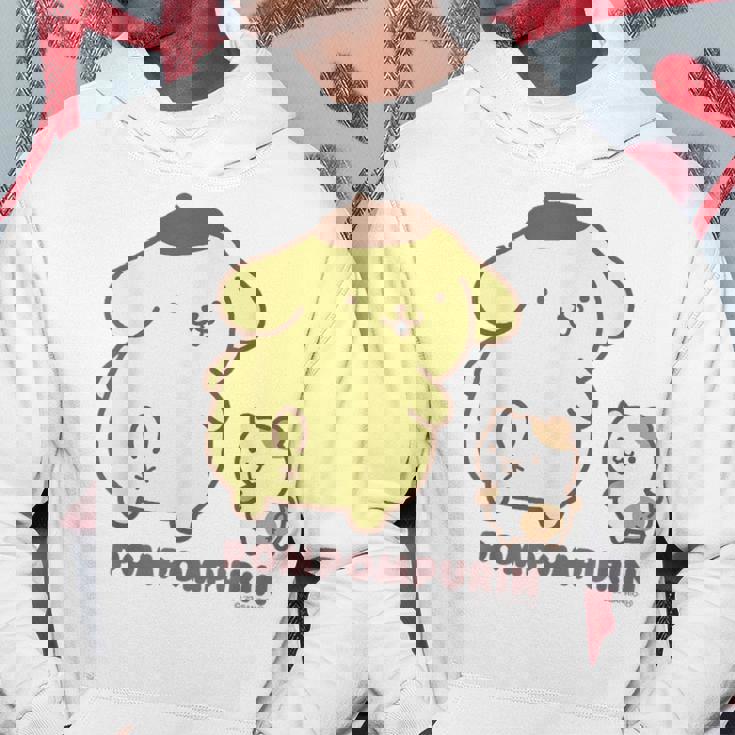 ポムポムプリン ふりむき ライトカラー パーカー 面白い贈り物