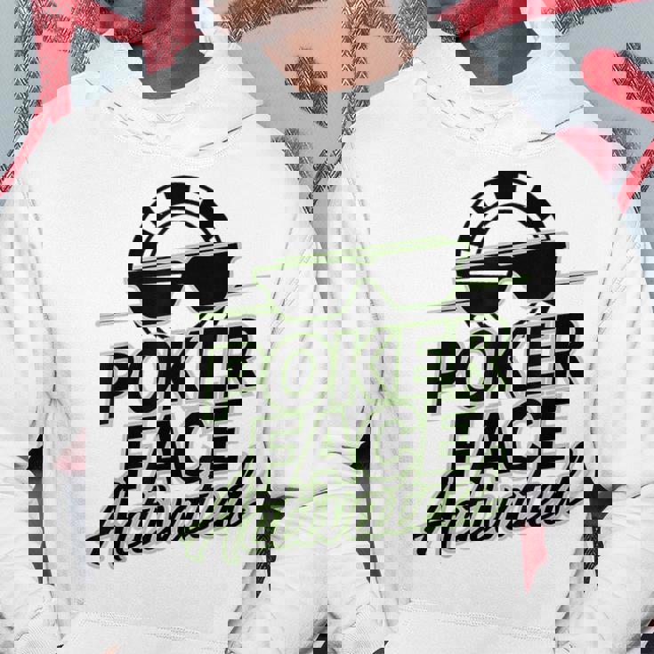 ポーカーフェイス活性化テキサスホールデムポーカーカード愛好家。 パーカー 面白い贈り物