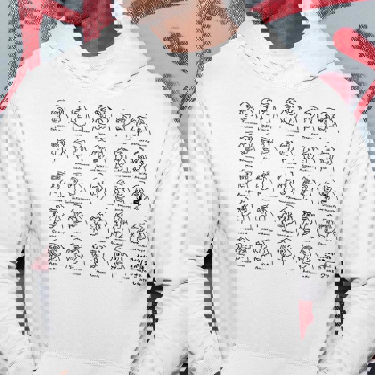 マカク24種 （黒字） パーカー 面白い贈り物