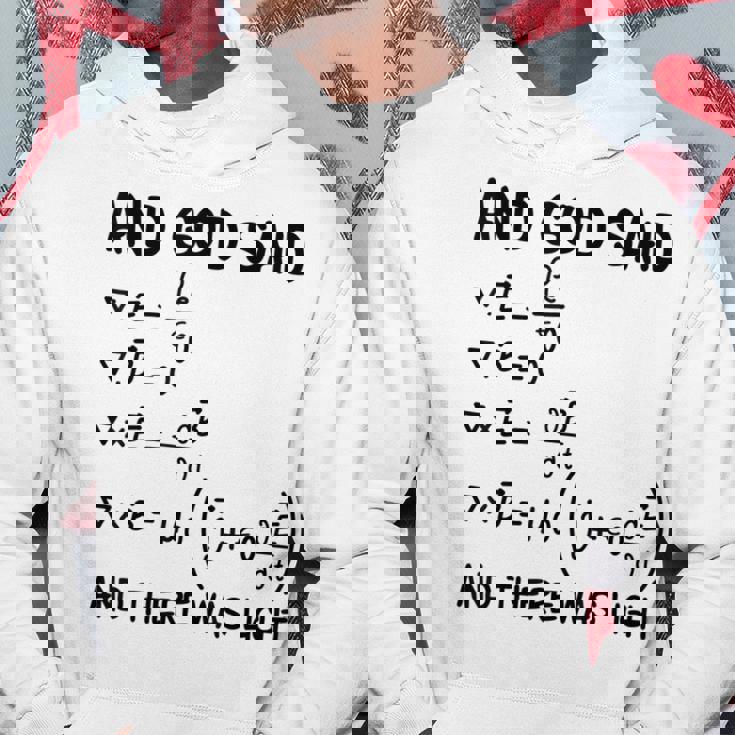 マクスウェル方程式と神は言って、光があった パーカー 面白い贈り物