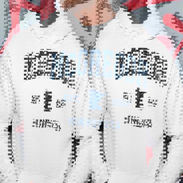 マクレガー ミネソタ Mn ヴィンテージ アスレチック ネイビー スポーツデザイン パーカー 面白い贈り物