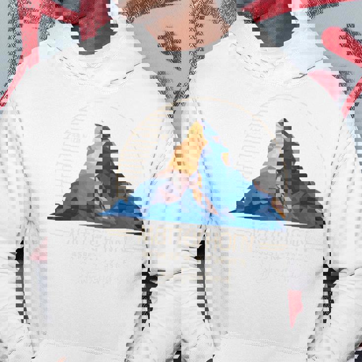 マッターホルン山 ツェルマット ハイキング スイス ギフト 長袖tシャツ パーカー 面白い贈り物