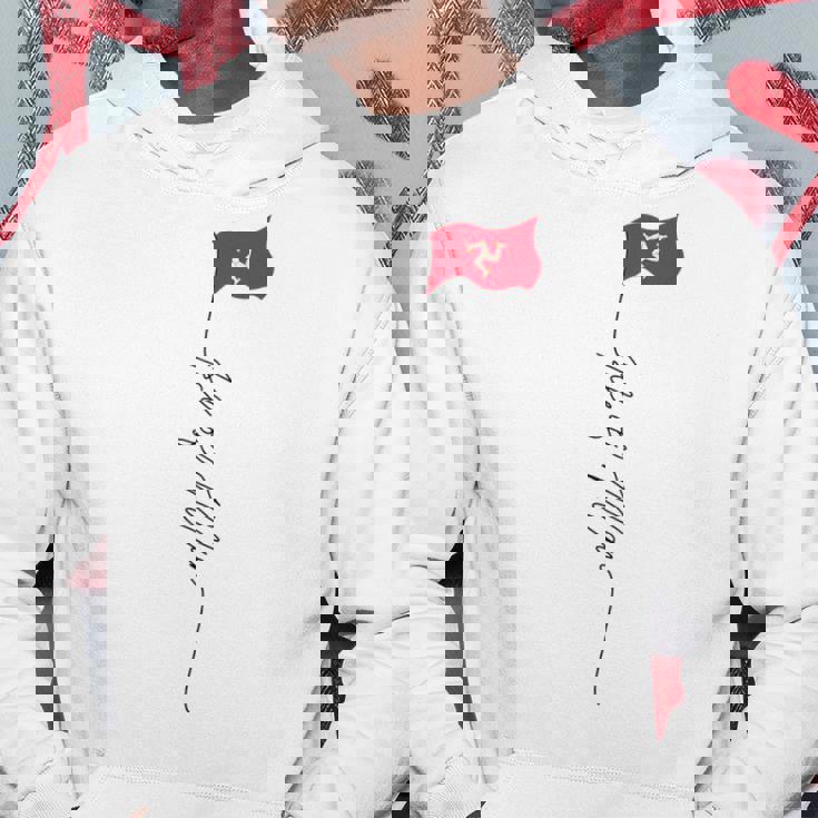 マン島の旗 マン島 マン島 愛国的な旗 パーカー 面白い贈り物