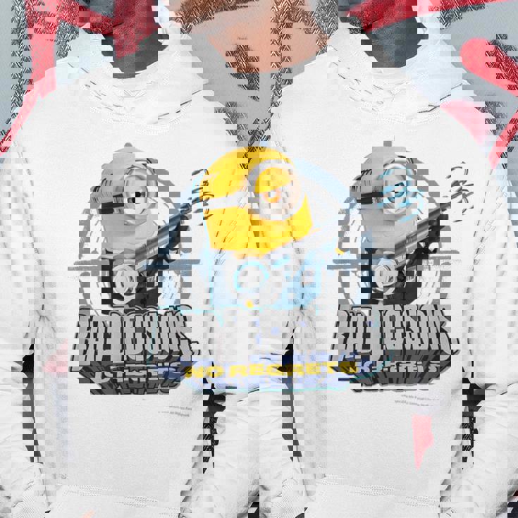 ミニオン Bad Decisionsno Regrets パーカー 面白い贈り物