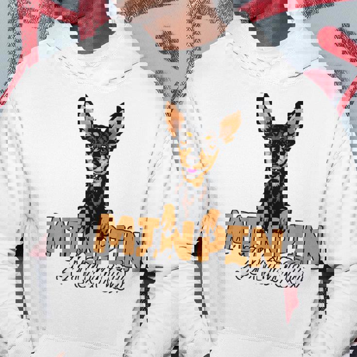 ミニピン ママ かわいい ミニチュア ピンシャー 犬 ママ ミニピン マザー パーカー 面白い贈り物