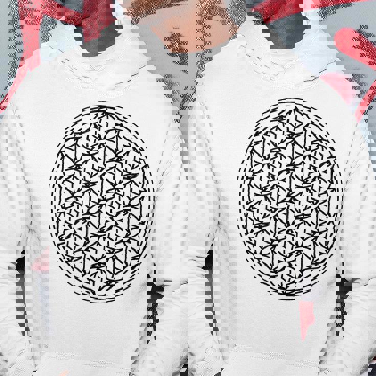 ミニマリスト フラワー オブ ライフ パーカー 面白い贈り物