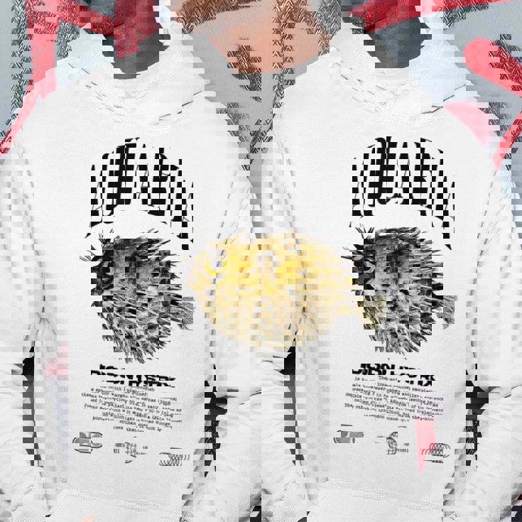 ヤマアラシ フグ 魚飼い モダンストリートウェア パーカー 面白い贈り物