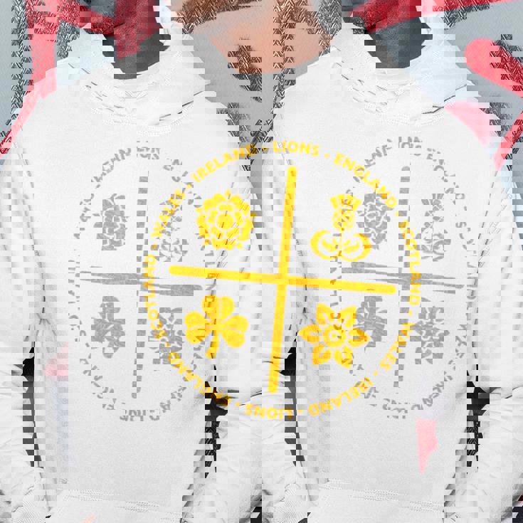 ラグビーライオンズ アイルランド イングランド ウェールズ スコットランド アイコン ゴールド パーカー 面白い贈り物