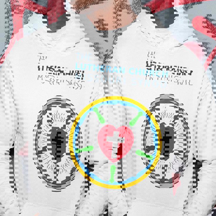 ルーテル教会 ミズーリ州会議 Lcms ローズシールロゴ パーカー 面白い贈り物