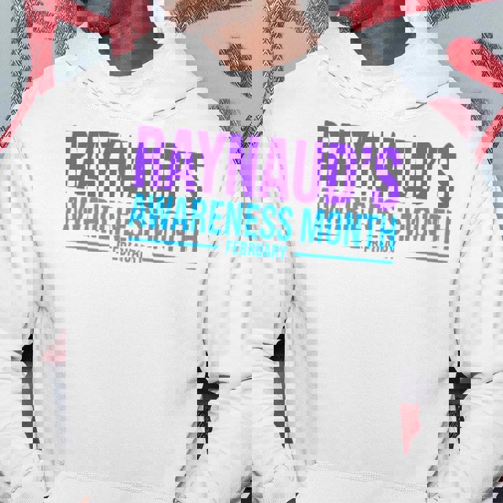 レイノー病啓発 レイノー啓発月間 長袖tシャツ パーカー 面白い贈り物